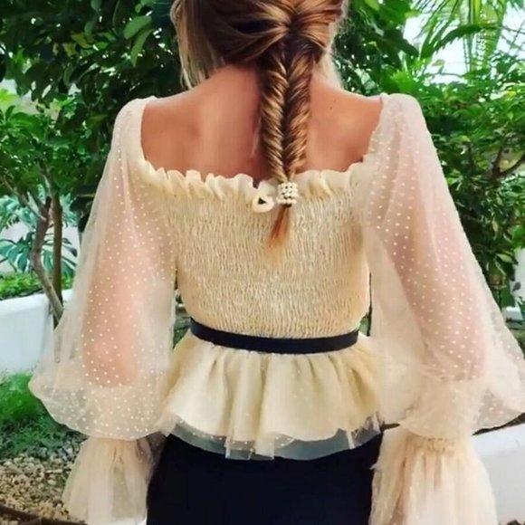 Fabulosity Mesh Blouse - Picture 2 of 5